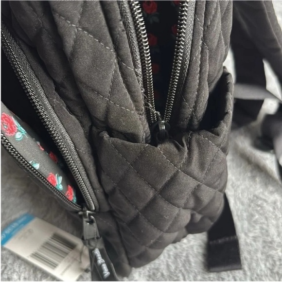 Vera Bradley Essential Compact Backpack in Microfiber Classic Black NWT main image 6